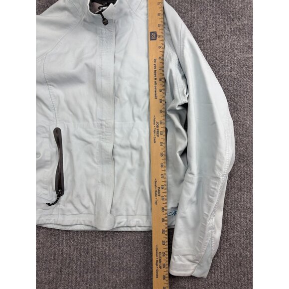 Outdoor Research Softshell Jacket Womens Small Light Blue Fleece Lined Full Zip - Picture 5 of 10